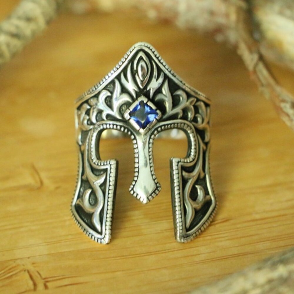 Sterling Silver Men's Ring With GLADIATOR symbol